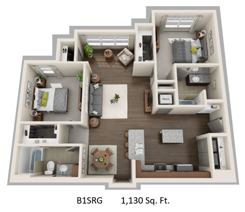 vintage-at-emory-road-b1srg-floor-plan
